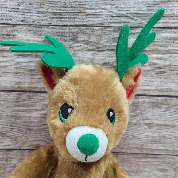 Build A Bear Workshop BABW Plush Christmas Reindeer Stuffed Animal Toy Brown 15" - Picture 3 of 5